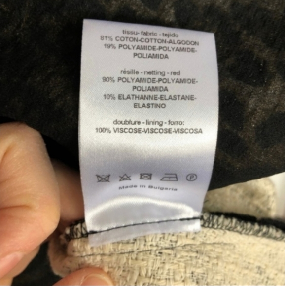 Sandro leopard animal print mini dress Robyn Black Brown - Picture 6 of 6